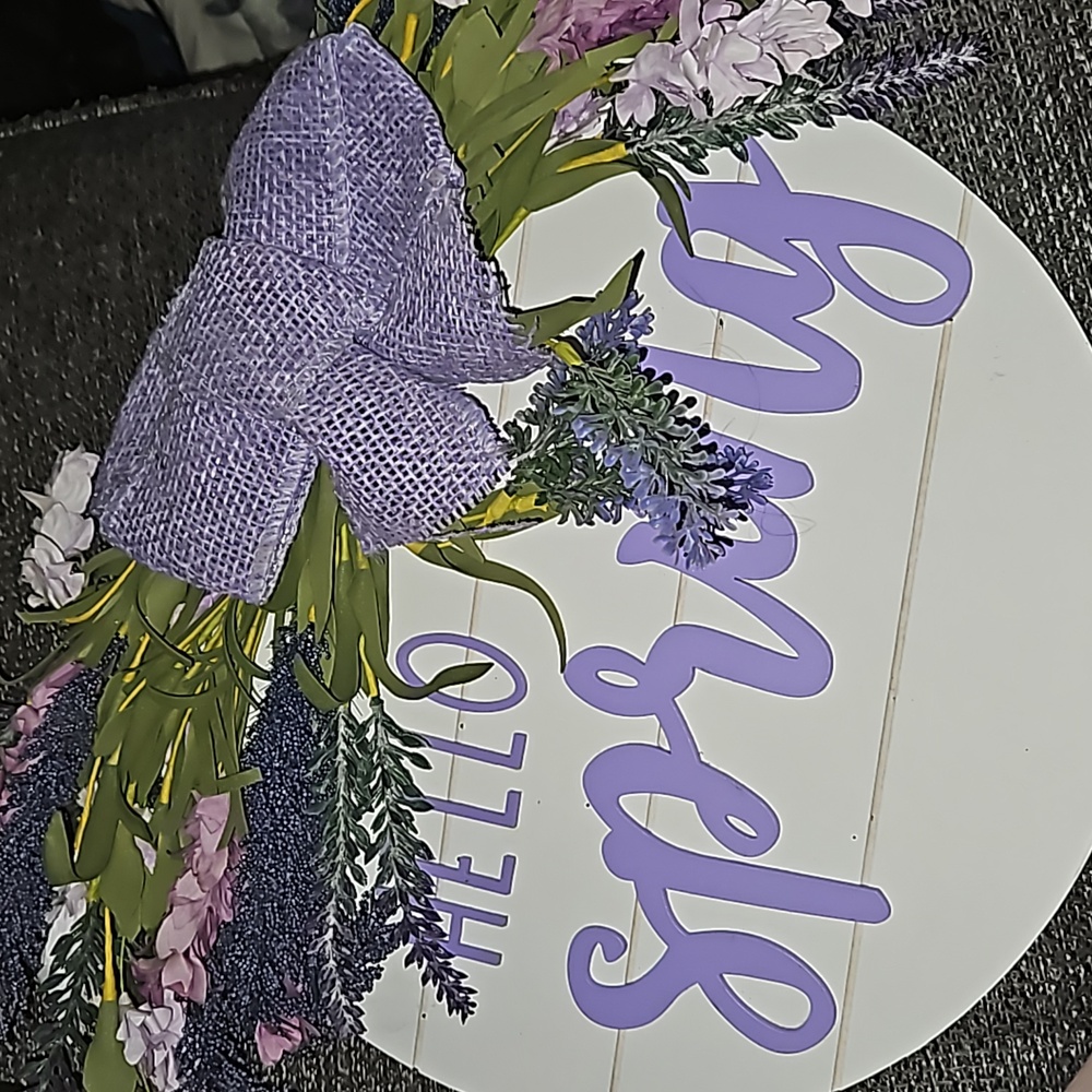 Spring Front Door Hanging Sign